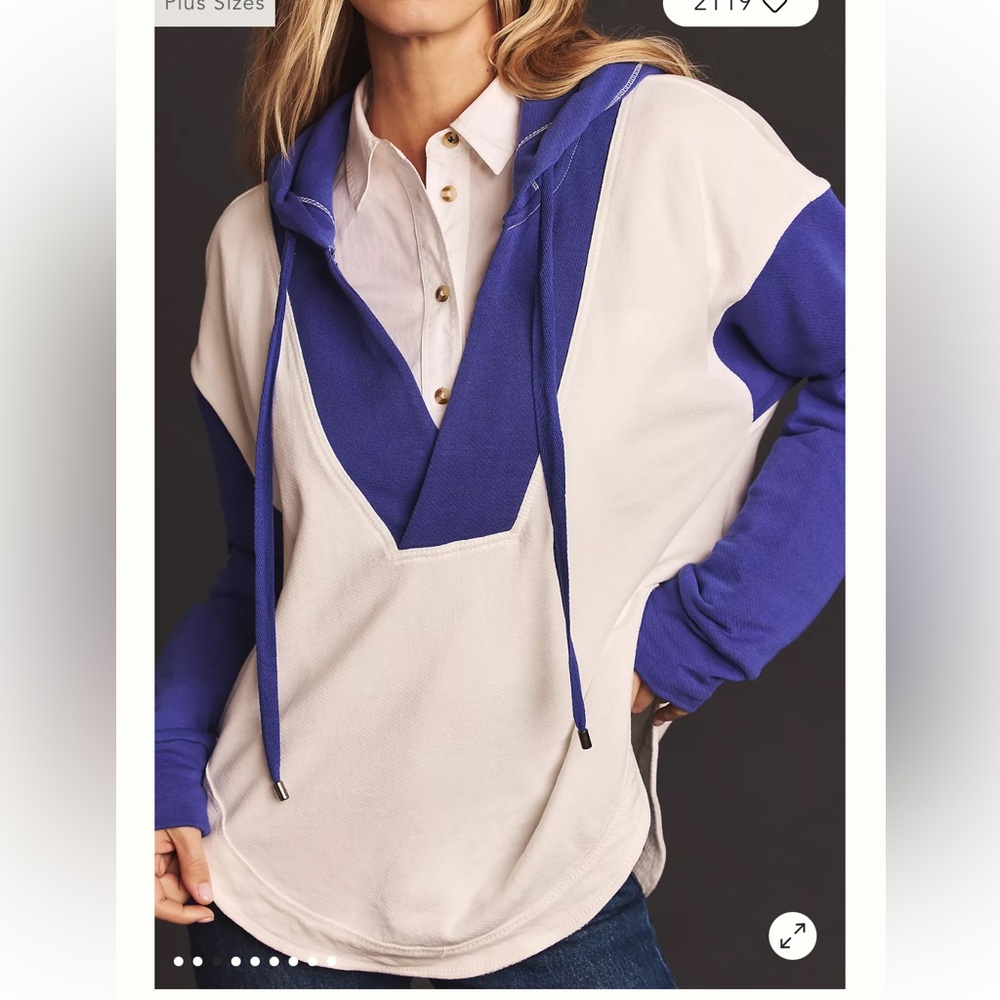 Pilcro Wharfside Hooded Sweatshirt Medium